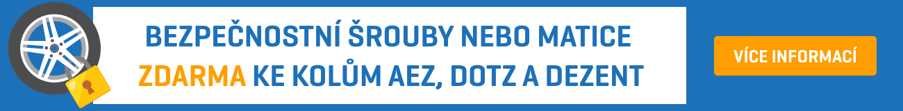 Bezpečnostní šrouby nebo matice kol k objednávce AEZ/DOTZ zdarma